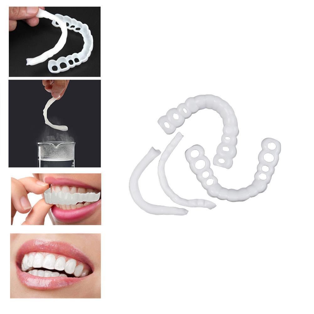 2PCS Upper & Lower Teeth Simulation Brace Tooth